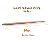 Bamboo Wood Handmade Ultra-light Sculpture Tools Set with Pointed Round Head for DIY, Knitting, and Eye Socket Pressing. Clay Bamboo Wood Knitting Needle
