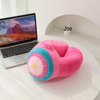 Valentine's Day Plush Neck and Waist Support Pillow - Office Nap and Sofa Cushion 30x33cm/0.4kg rožinė