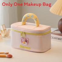 Fashionable Dopamine Bear Cosmetic Pouch With Portable Design For Travel And Daily Use rožinė