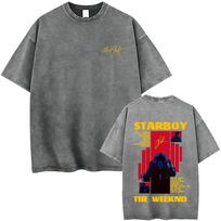 Washed Vintage Rapper The Weeknd House of Balloons Glass Table Girls Graphic Tshirt Men Women Hip Hop Fashion Pop Music T Shirt 2XL