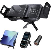 Wireless Car Charger Fast Charging: Qoosea 15W Qi Dual Coil Car Mount for Air Vent, Car Phone Holder Compatible with Samsung Galaxy Z Fold 7/6/5/4/3/ juoda
