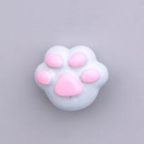 Cat Paw Refrigerator Magnet Cute Creative Resin Magnetic Clip For Kitchen Decor Light Blue Paw