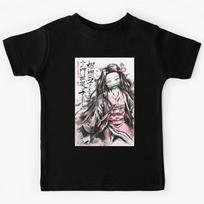 Nezuko Neon Sumi-e  Kids T-Shirt 160