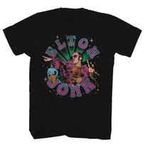 Elton John Images Unisex T-Shirt Music Classic Band Concert Rock Tee New Black XXL