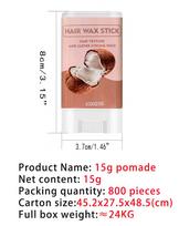 Cross-border Coconut Hair Wax Stick 15g - Anti-frizz Moisturizing Styling Solution Standard Size