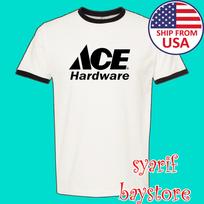 Ace Hardware Men#039;s Ringer Black Size S to 3XL Unisex T-Shirt Graphic Tee XXL