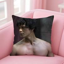B-Bellamy Blake Cushion Cover Linen Pillowcase Cover Soft Decor For Sofa Home Room Peach skin 18*18(CM)-1Pcs