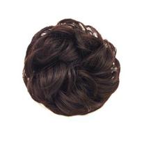 Puntos Women Elastic Hair Bun Ponytail Extension Messy Wavy Chignon Hairpiece Accessory black