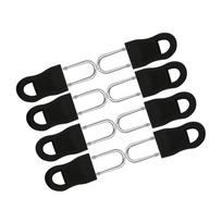 8Pcs Replacement Zipper Pull Puller End Fit Rope Tag Clothing Zip Fixer Broken Buckle Zip Cord Tab Bag Suitcase Tent Backpack 2.5x1.4cm