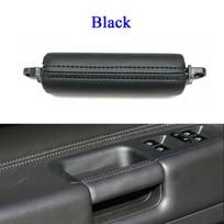 Juoda vidinė kairė dešinė rankenėlė vairuotojo pusės durims Odinė rankenėlė VW Volkswagen Touareg 2003 2004 2005 2006 2007 2008 juoda