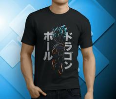 Goku Super Saiyan Rose Blue Dragon Ball Super Z Unisex marškinėliai S