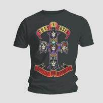 Guns N Roses Appetite Destruction Juodi Marškinėliai Rokas Slasas Unisex Marškinėliai S