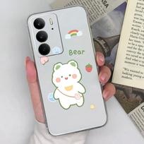 OPPO P1 Speed Find X8 Pro Neo7 Realme 13+ C75 Reno 13 Pro 13F telefono dėklai Miela pelėda Didelė balta antis Skaidrus TPU Smūgiams atsparus dėklas Oppo korpusui Realme C75 4G