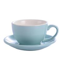 75 ml / 200 ml keraminis puodelis, skirtas kapučino kavai, skirtas rankiniu būdu užplikyti kavos puodelį, naujas porcelianas, skirtas kavos parduotuvei „Barista“. 75ml dangaus mėlyna spalva