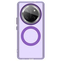 For Honor Magic 7 Lite Shockproof Matte Translucent Phone Case For Honor Magic 7 Lite for Magsafe Wireless Charge Back Cover For Magic 7 Lite violetinė