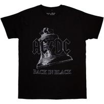 AC/DC Back In Black Bell Official Tee T-Shirt Mens Unisex S