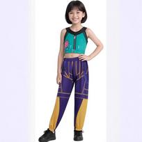 Anime Kpop Demonų medžiotojo Cosplay Rumi Zoey Mira Cosplay Pilnas kostiumas Vaikų Mergaičių Stilius Vaikų Sceniniai Drabužiai Helovinas as the picture-100cm