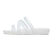 Crocs Splash Slippers Glossy Strappy Sandal 'White' Women's 34-35 white