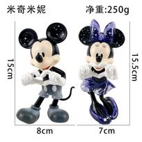 2pcs/set Anime Trendy Figures Finger Heart Mickey Mouse Minnie Mouse Toys Model Decor Childrens Gift