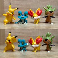 Pokemon Action Figure Pikachu Toys Fennekin Chespin Froakie Model Pocket Monster Tiny Figure Childrens Gift