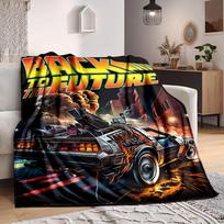 1PC Back to the Future Blanket, Throw For Sofa, Bed, Travel, Camping, Livingroom, 80cm×120cm