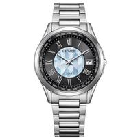 CITIZEN EXCEED Limited Analog Business Dress Simple Second Available in Silver and Black CB1110-70W (Radio-Controlled, Slim, Waterproof) Watch,  Oath sidabras