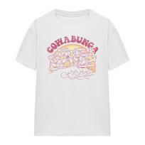 TMNT TMNT Cowabunga Womens 100% Cotton T-shirt Mens Tees Top S-2XL, White M