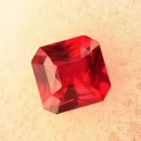 RARE 6 Ct Square Shape CERTIFIED Natural Red Ruby Loose Gemstone For Anniversary 9 mm approx. raudona