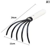 Clam Rake 5 Claw Home Shell Beach Conch Dig Seafood Accessories Tool Useful With Net Wood Handle Pitchfork Garden
