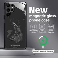 F1 Race Track Print  Phone Case For Samsung S26 S25 S24 S23 S22 S21 Plus Ultra Note20 Glass Magnetic Case Galaxy S23