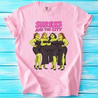 Shrek and The City Tshirt A Funny Ogre Parody Tshirt  Interesting Printed Tshirts for Unisex and Women S