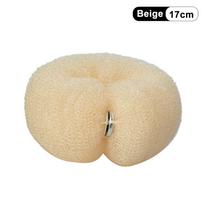 Fashion Hair Bun Maker Donut Magic Foam Sponge Easy Big Ring Hair Styling Tools Elastic Polyester Hair Band Accessories smėlis