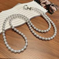 Pearl Phone Chain Long Crossbody Lanyard Sling Pendant Neck Band Shoulder Cord Anti Loss Rope Hang Accessories Simple Stylish