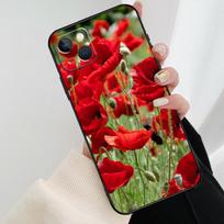 Red Corn Poppy Flower Phone Case For iPhone 17 Pro Max 16 15 14 11 12 13 Pro Max mini 15 16 Plus 16e 17 Air Cover iPhone 17Pro MAX