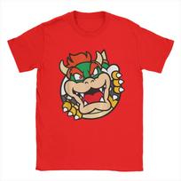 Super Marios Bros Bowser Big Koopa Breakout T Shirt Unisexs  Cotton TShirts O Neck  Tee Shirt Short Sleeve Clothing Plus Size S