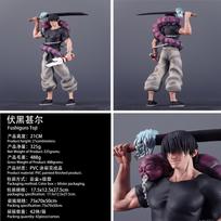 21cm Anime Jujutsukaisen LX Toji Fushiguro Action Figure Standing PVC Collection Toys Japanese Dolls GK Desktop Decorations With box