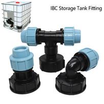 IBC Tee Elbow Water Fittings Connector Outlet Hose Tank Adapter 20mm-Elbow Pipe