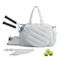 Tennis Badminton Rackets Bag Large Storage Outdoor Travel Sports Training Commuting Shoulder Bags Pickleball Paddle Handbag pilka spalva