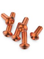 M3 M4 M5 M6 M8 Metric X 4 5 6 8 10-50mm Pure Copper Button Head Screw Bolts Electric-conduction M3x4 10pcs