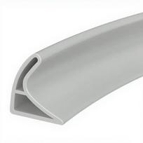 2M Shower Threshold Silicone Water Dam Guard Professional Water Stopper  Laundry Room 2x3x200cm pilka