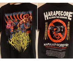 90s Rare The Maximum Hormone band 2 sided Black T shirt S