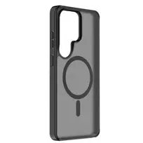 Cellularline FROSTY MAG dėklas Samsung Galaxy S26 Ultra – permatomas matinis su spalvotais kraštais, suderinamas su Qi2 ir magnetiniais aksesuarais