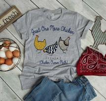 Chicken Owner Math Just One More Chicken Unisex Graphic T-Shirt, Short Sleeve 3XL