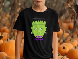 Frankenstein Monster Halloween T-Shirt | Trick or Treat Baby Toddler Youth Apparel 3XL
