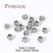 Spacer Beads 18K Real Gold Plated Bracelet Accessories Bead Separators DIY Jewelry Making Supplies Round Beads 20 pieces