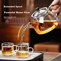 Niye Glass Teapot High Borosilicate Glass Tea Kettle Tea Water Separation Office Heating Filter Tea Pot Brewing Tea Cup