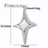 Fashion Star Charms For Necklace 18K Real Gold Plated Brass With Shell Pendants For Jewelry Making DIY Earring Accessories 1 Piece