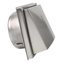 High Quality Air Outlet Exhaust Grille External Wall Rain Hat Silver Square Air Outlet Wall Air Vent Outlet Waterproof Vents Cap
