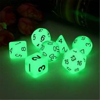 7pcs Luminous Polyhedral Dice Set for TRPG MTG D&D Table Games Party Novelties 7pcs