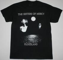 Men's and Women's T-shirts THE SISTERS OF MERCY FLOODLAND RARE COTTON BLACK Shirt XS